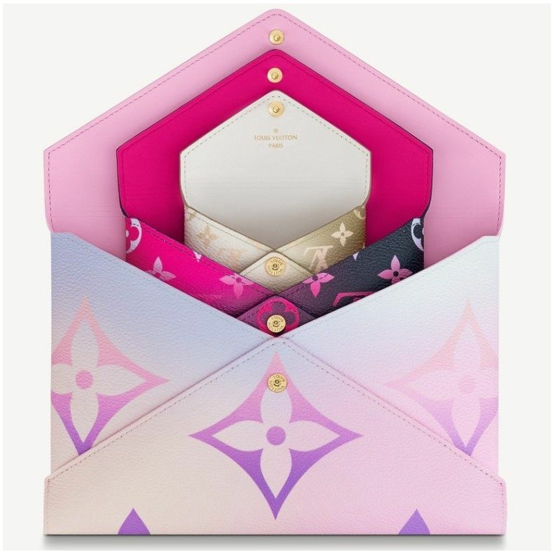 LOUIS VUITTON Kirigami Pochette Pouch Gradient Pink-3