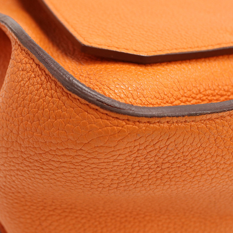 愛馬仕 Gypsiere 31 肩背包,橙色,帶 P 字印記-5