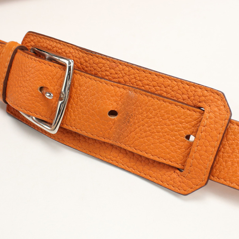 愛馬仕 Gypsiere 31 肩背包,橙色,帶 P 字印記-8