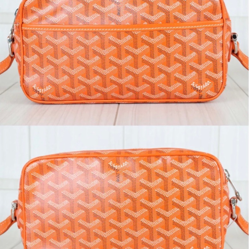 「JL精品代購」98新 Goyard 橘相機包-2