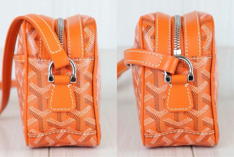「JL精品代購」98新 Goyard 橘相機包-3