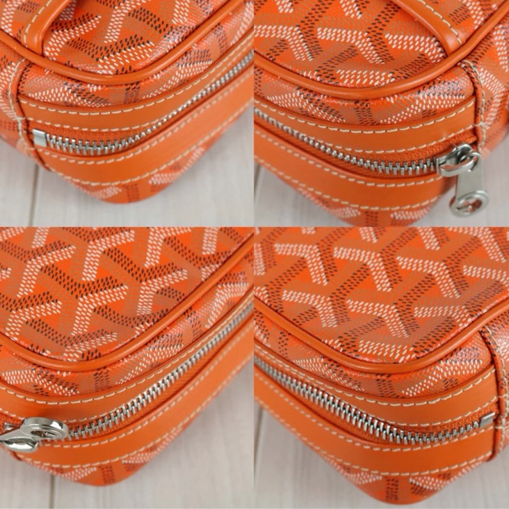 「JL精品代購」98新 Goyard 橘相機包-10