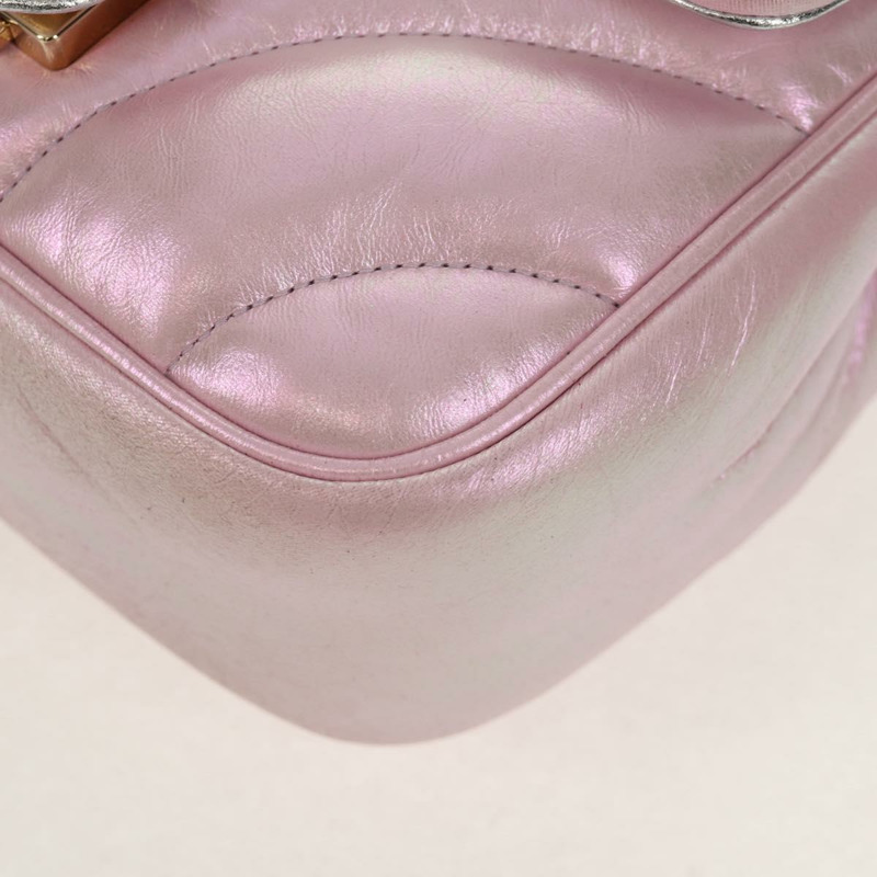 【日本直送】GUCCI GG Marmont 鏈條單肩包 皮革 粉紅金 739682 正品 154073V-15