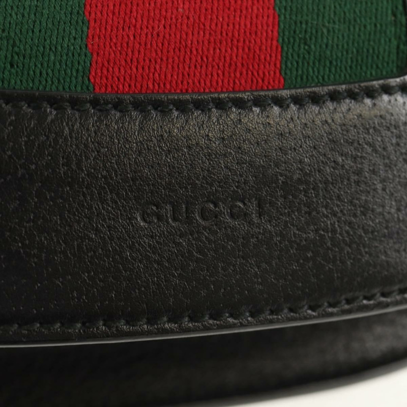 【日本直送】GUCCI 圖騰蝴蝶織紋雪莉線手提包,黑色皮革,貨號 505387,正品編號 153330SAM-19