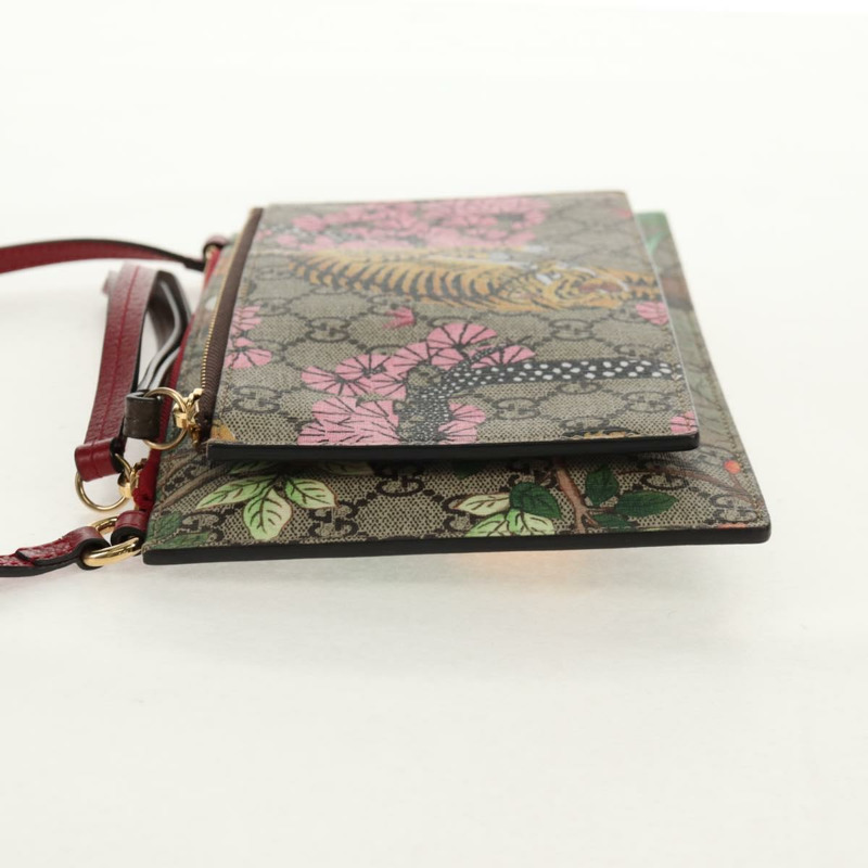 【日本直送】GUCCI GG Supreme 孟加拉虎花卉包 PVC 米色金色 454111 正品 154913SAM-2