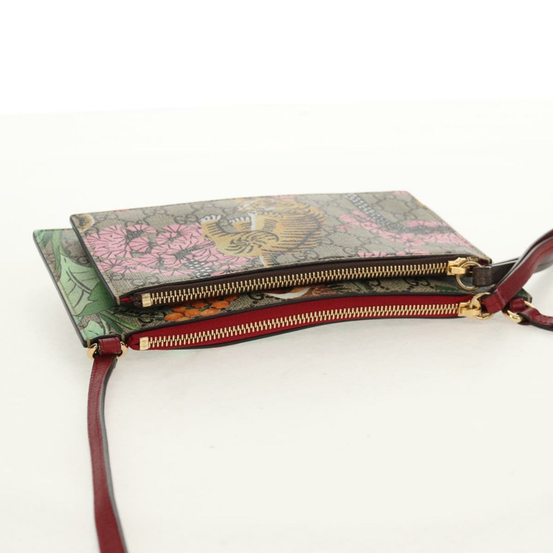 【日本直送】GUCCI GG Supreme 孟加拉虎花卉包 PVC 米色金色 454111 正品 154913SAM-5