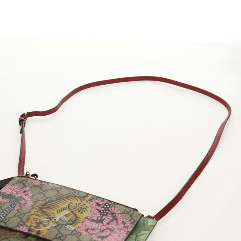 【日本直送】GUCCI GG Supreme 孟加拉虎花卉包 PVC 米色金色 454111 正品 154913SAM-8