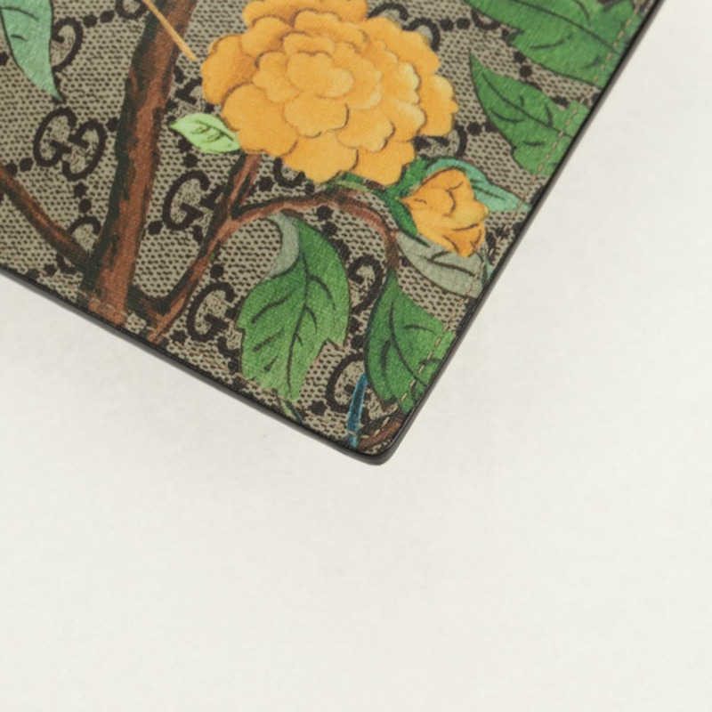 【日本直送】GUCCI GG Supreme 孟加拉虎花卉包 PVC 米色金色 454111 正品 154913SAM-16