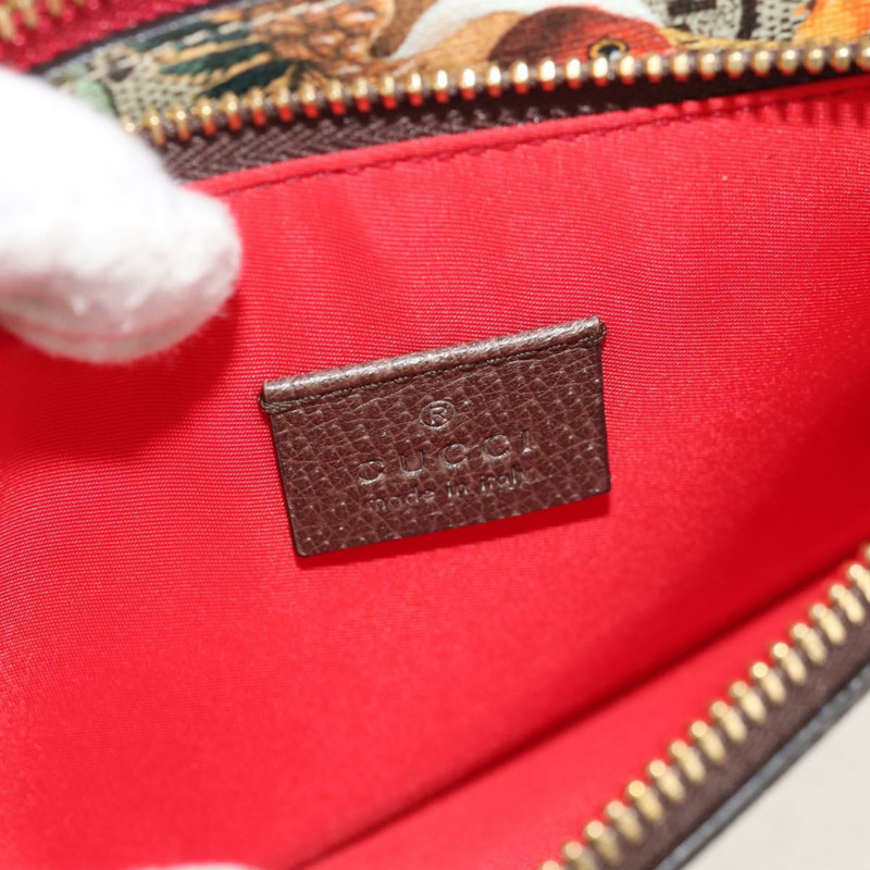 【日本直送】GUCCI GG Supreme 孟加拉虎花卉包 PVC 米色金色 454111 正品 154913SAM-18