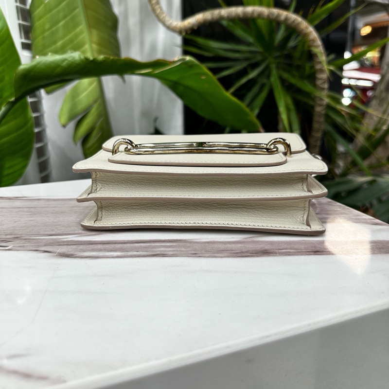 99新全配❤️ #愛馬仕 #豬鼻子19 #roulis #mini #冰川白 銀扣-7