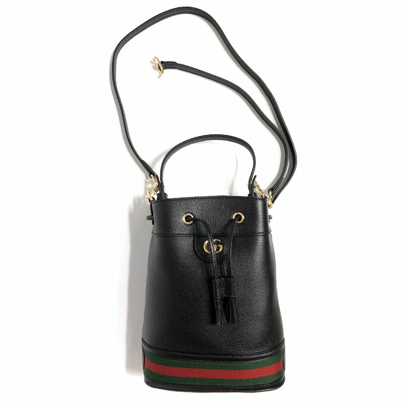 GUCCI Ophidia 小號水桶包 黑色 719884 AAA5Y 1060-3