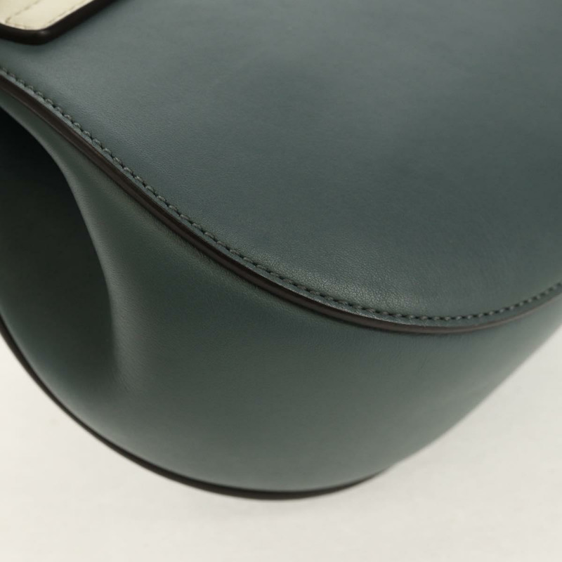 【日本直送】Chloe 鏈條 Drew 單肩包 皮革 藍色 金色 正品 BA8436V-16