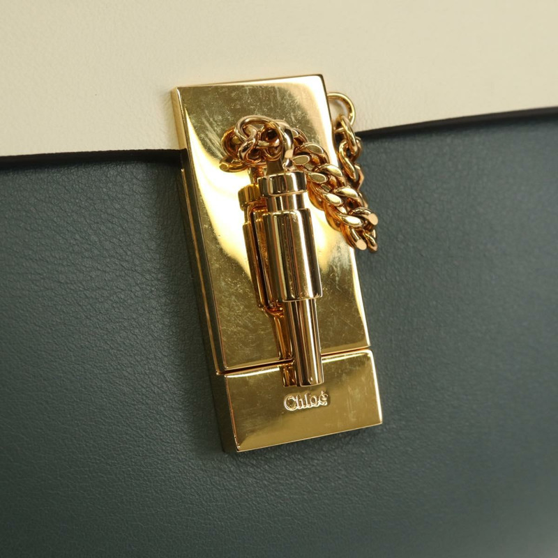 【日本直送】Chloe 鏈條 Drew 單肩包 皮革 藍色 金色 正品 BA8436V-18