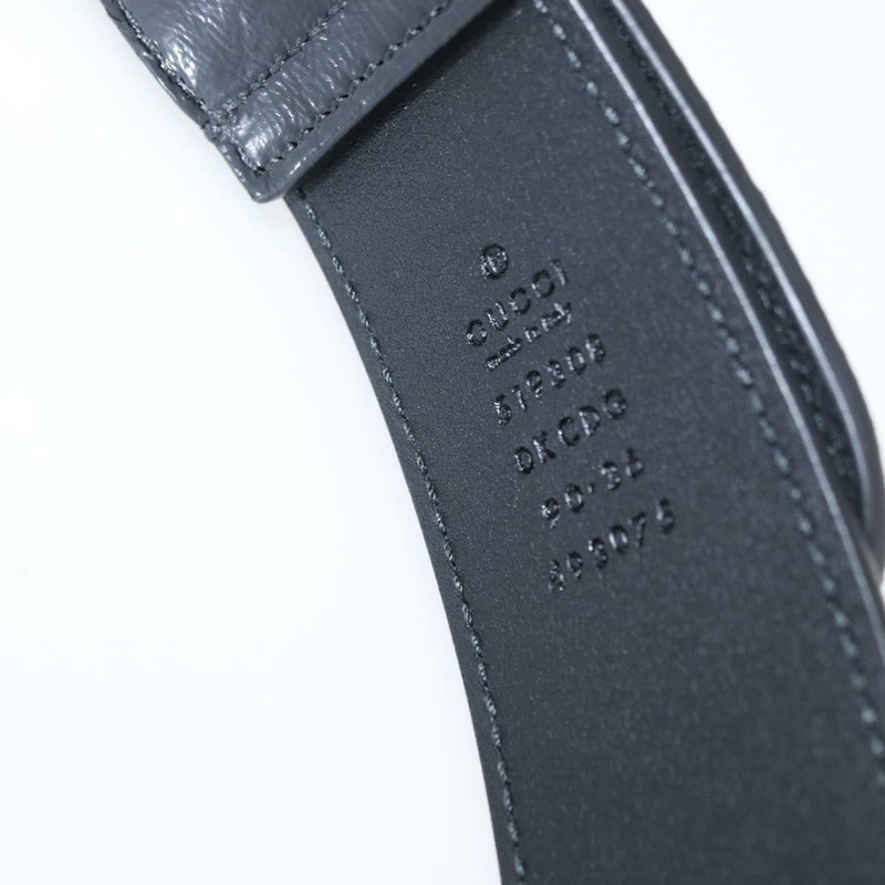 【日本直送】GUCCI Sherry Line 腰包 麂皮琺瑯海軍藍金色 519308 Auth mr1606-7