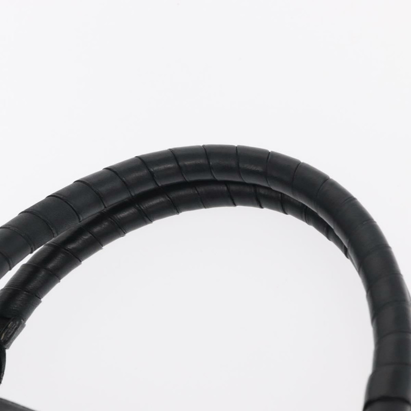 【日本直送】Chloe Marcie 手提包，黑色金色皮革，正品 am9872-7