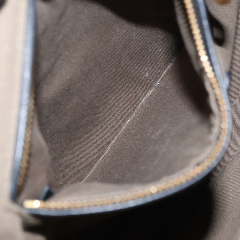 【日本直送】Chloe Marcie 手提包，黑色金色皮革，正品 am9872-22