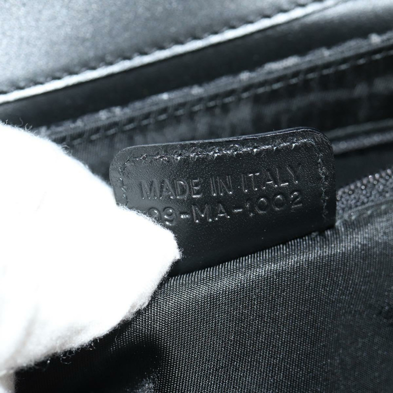 【日本直送】Christian Dior Trotter帆布街頭時尚肩背包 黑色銀色 正品 am9801V-9