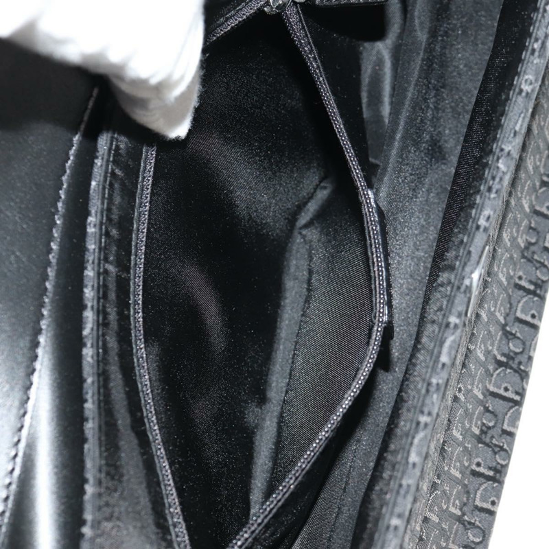 【日本直送】Christian Dior Trotter帆布街頭時尚肩背包 黑色銀色 正品 am9801V-29