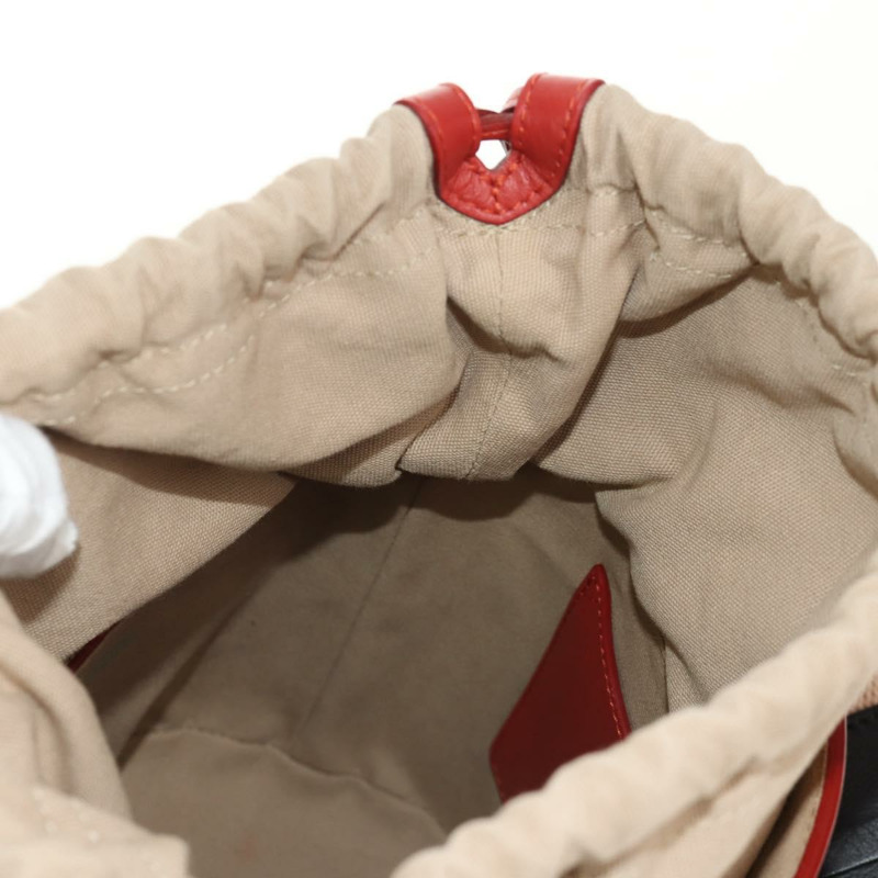 【日本直送】Chloe Mini Basket Roy 單肩包 皮革 紅色 金色 正品 BA8174M-23