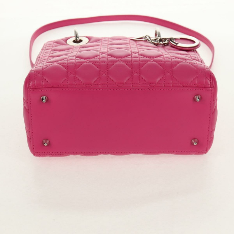 【日本直送】Christian Dior Canage Lady Dior 手提包 真皮 兩用 粉紅金配色 正品 154923SAM-4