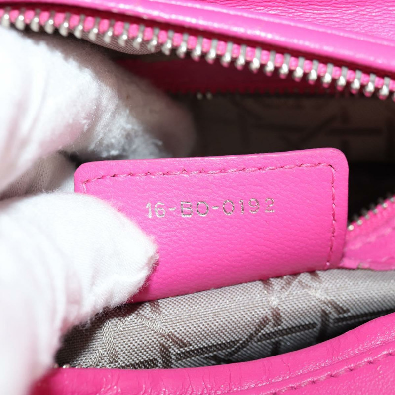 【日本直送】Christian Dior Canage Lady Dior 手提包 真皮 兩用 粉紅金配色 正品 154923SAM-10