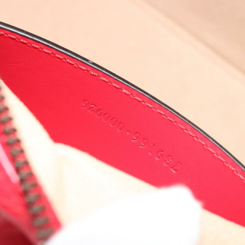 【日本直送】GUCCI GG Marmont 配件包 皮革 紅色 金色 739166 正品 ka600V-10