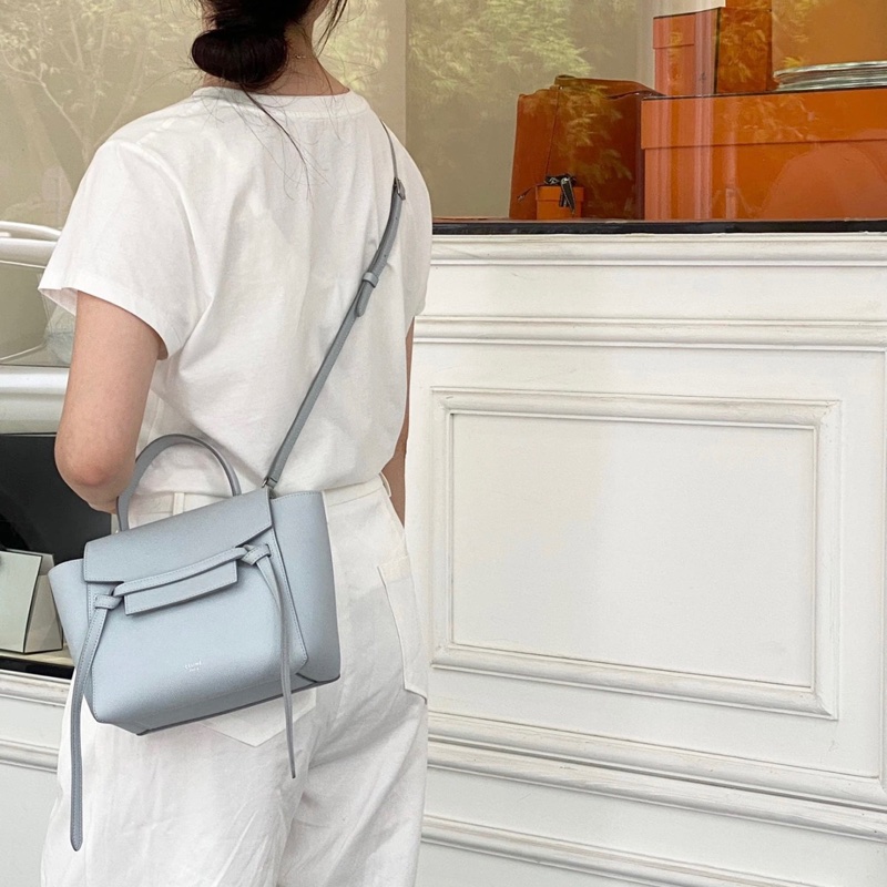 「JL精品代購」98新 Celine 藍鯰魚包Belt Nano-1