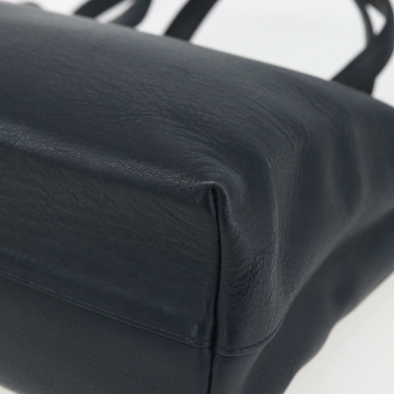 【日本直送】Christian Dior 手提包 皮革 兩用 海軍藍 銀色 正品 156185V-9