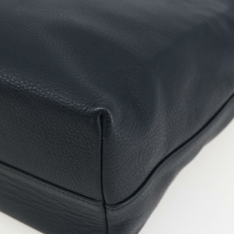 【日本直送】Christian Dior 手提包 皮革 兩用 海軍藍 銀色 正品 156185V-15