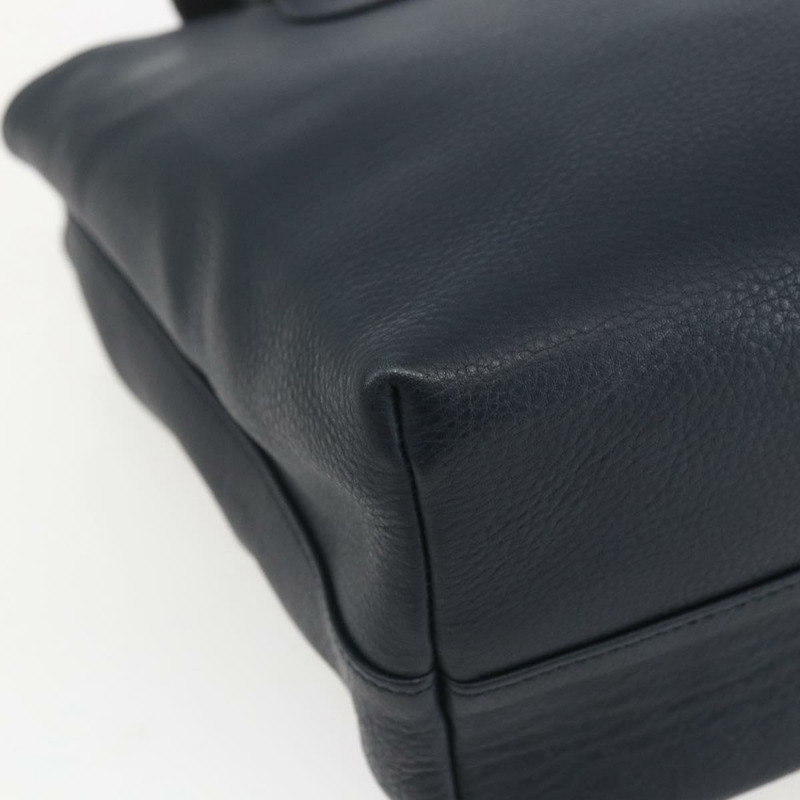 【日本直送】Christian Dior 手提包 皮革 兩用 海軍藍 銀色 正品 156185V-16