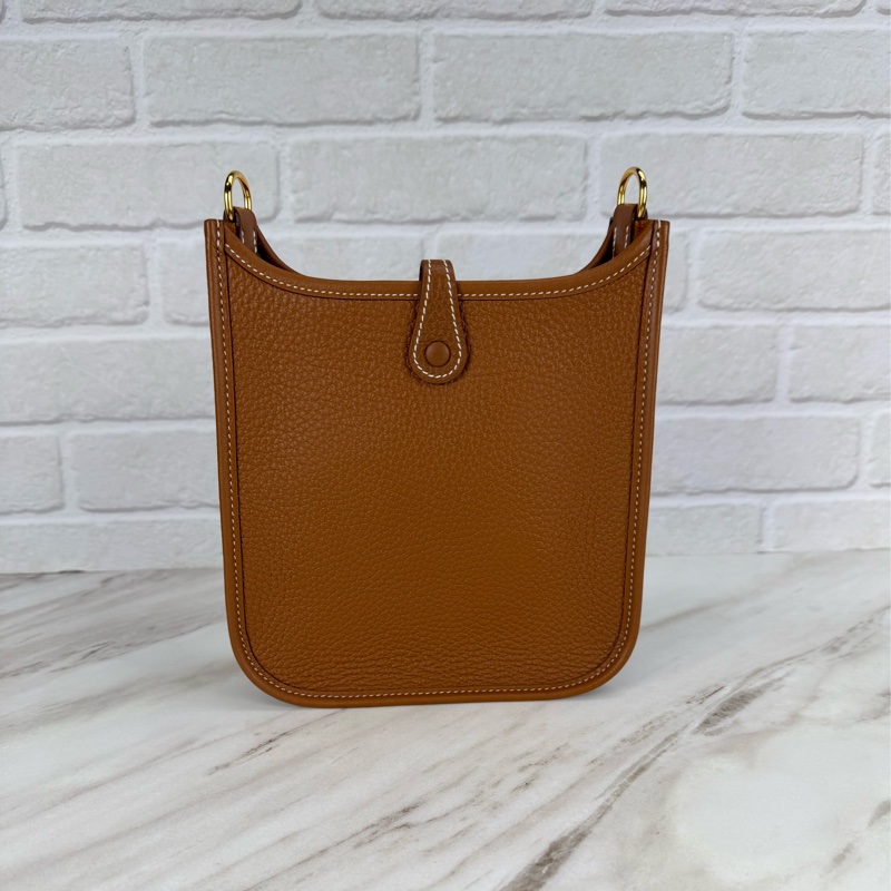 Hermes Mini Evelyne 16  Gold 金棕金釦-6