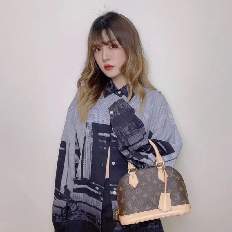 LV M53152 經典MONOGRAM ALMA BB 貝殼包 手提包 斜背包#晶片款#-1