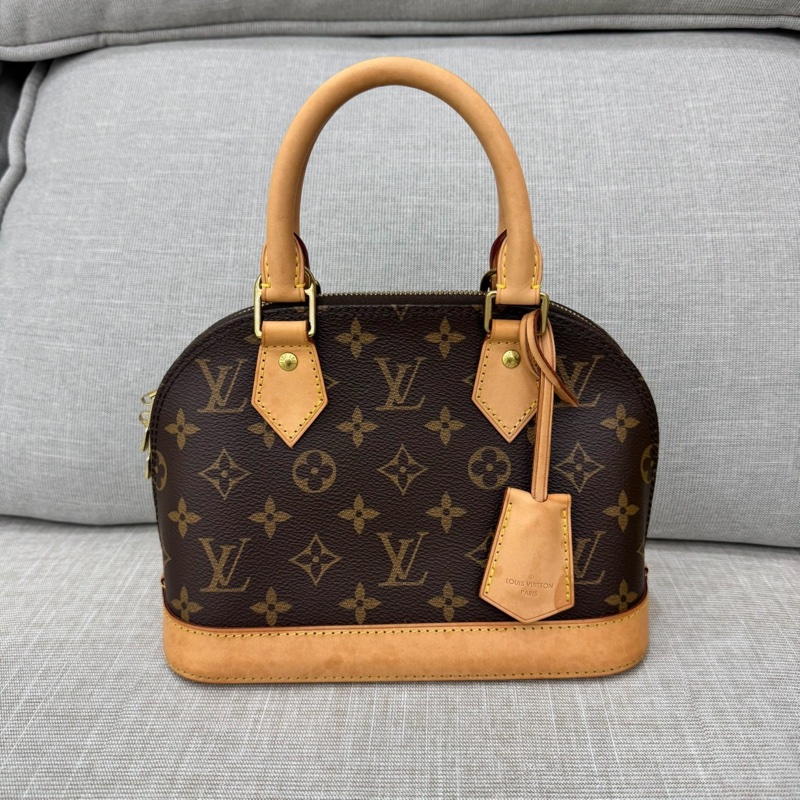 LV M53152 經典MONOGRAM ALMA BB 貝殼包 手提包 斜背包#晶片款#-4