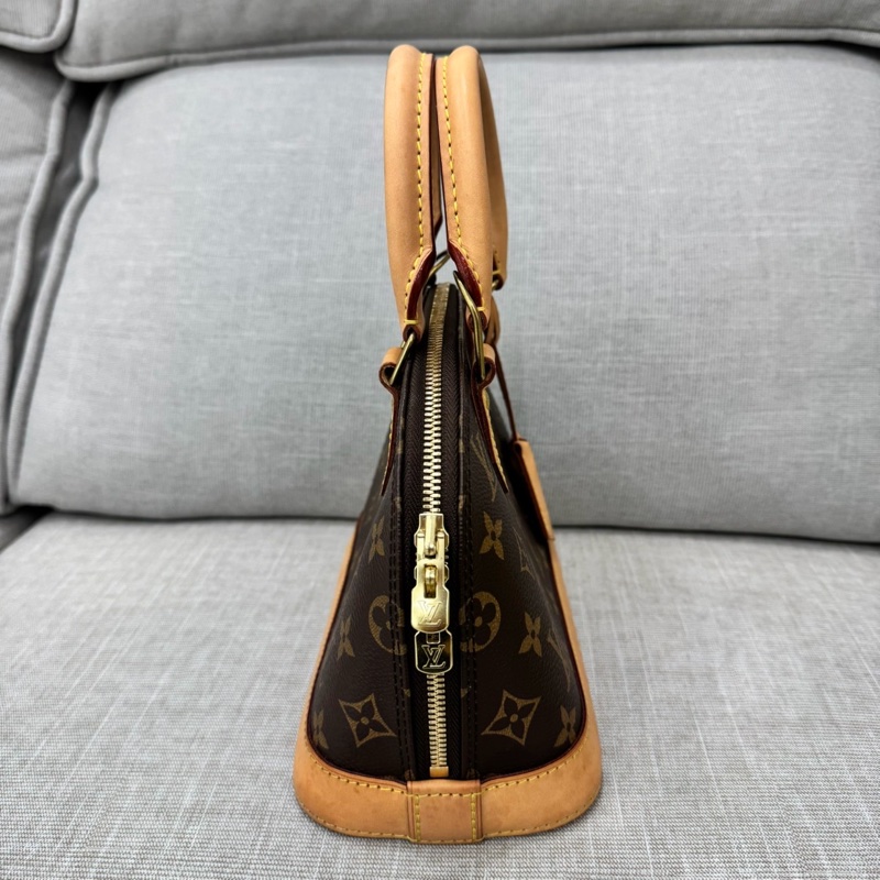LV M53152 經典MONOGRAM ALMA BB 貝殼包 手提包 斜背包#晶片款#-6
