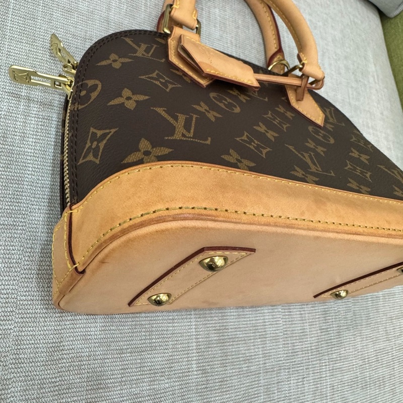 LV M53152 經典MONOGRAM ALMA BB 貝殼包 手提包 斜背包#晶片款#-11