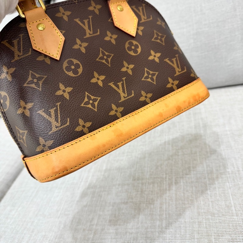 LV M53152 經典MONOGRAM ALMA BB 貝殼包 手提包 斜背包#晶片款#-13