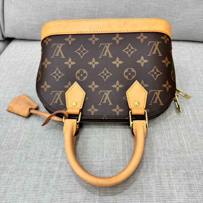 LV M53152 經典MONOGRAM ALMA BB 貝殼包 手提包 斜背包#晶片款#-16