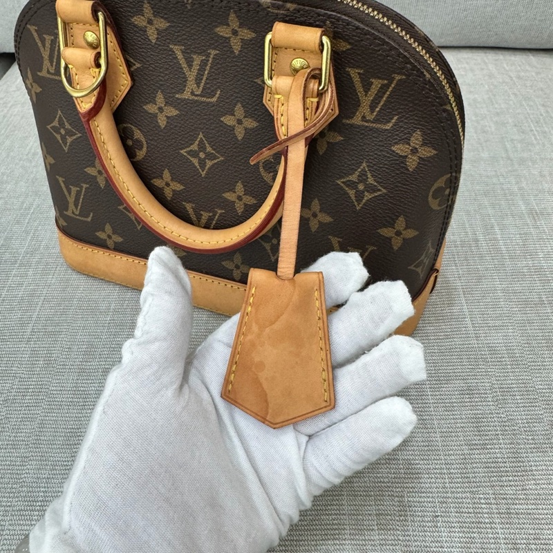 LV M53152 經典MONOGRAM ALMA BB 貝殼包 手提包 斜背包#晶片款#-19
