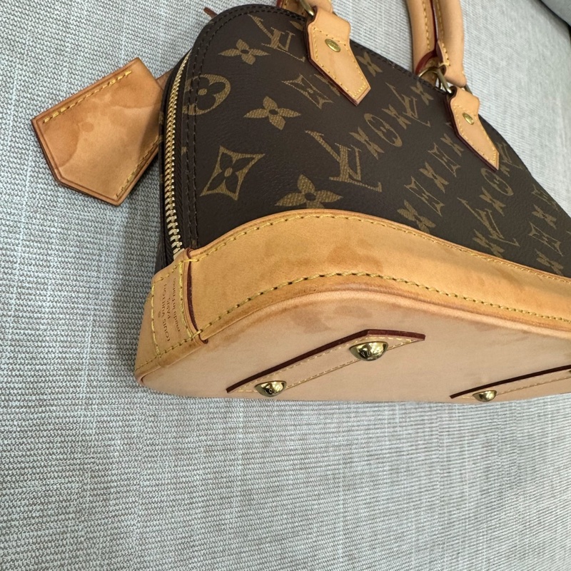 LV M53152 經典MONOGRAM ALMA BB 貝殼包 手提包 斜背包#晶片款#-32