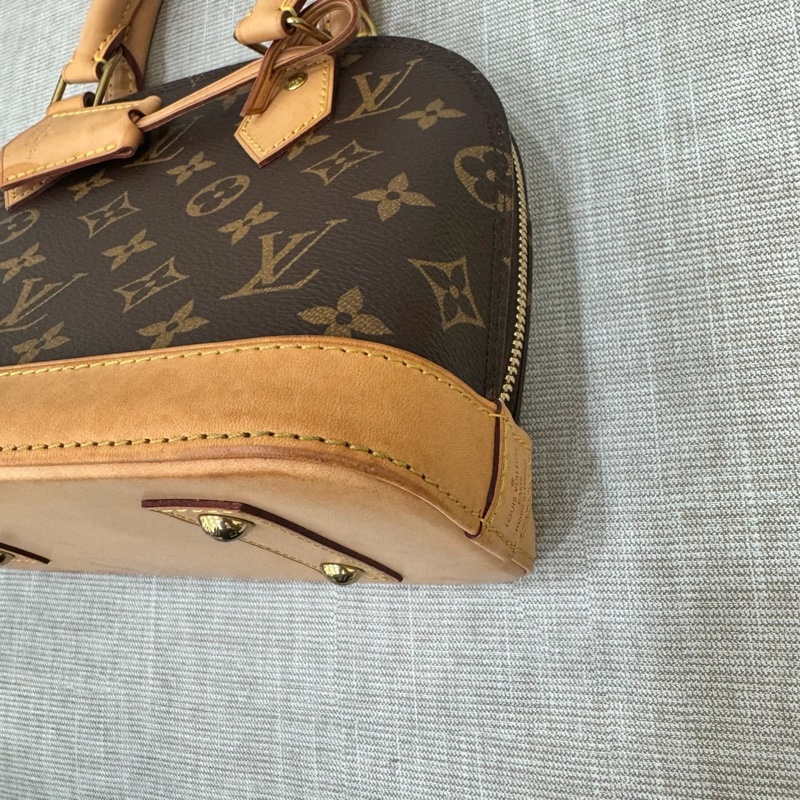 LV M53152 經典MONOGRAM ALMA BB 貝殼包 手提包 斜背包#晶片款#-33