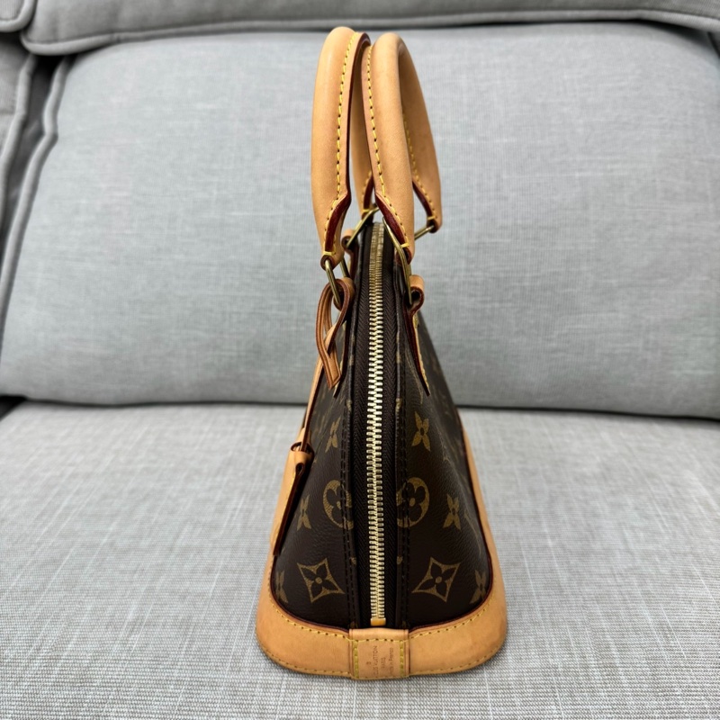 LV M53152 經典MONOGRAM ALMA BB 貝殼包 手提包 斜背包#晶片款#-41