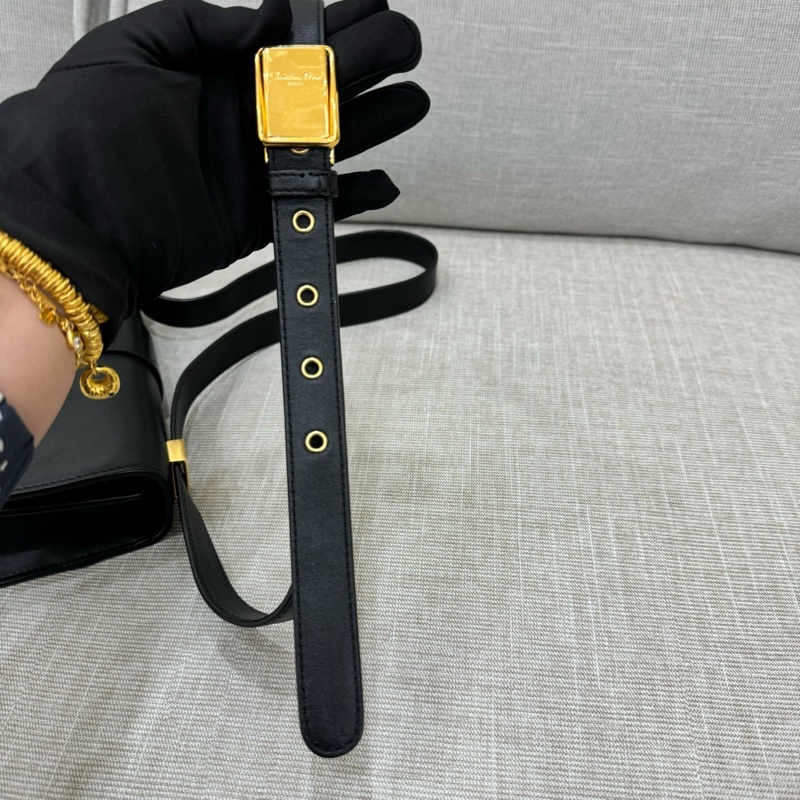 Dior 30 Montaigne 小型包 黑色金釦小牛皮-38