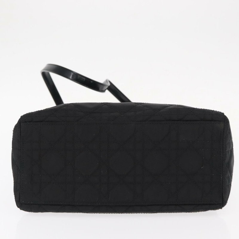 【日本直送】Christian Dior Lady Dior Canage 手提包 尼龍 2way 黑色 銀色 正品 ep12065-4