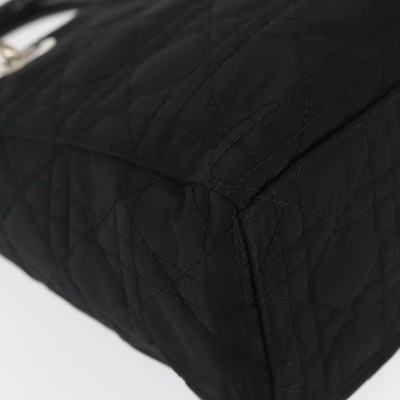 【日本直送】Christian Dior Lady Dior Canage 手提包 尼龍 2way 黑色 銀色 正品 ep12065-15