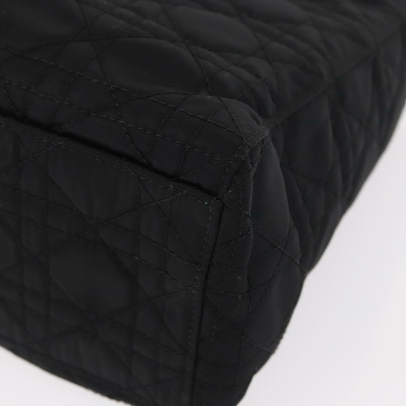 【日本直送】Christian Dior Lady Dior Canage 手提包 尼龍 2way 黑色 銀色 正品 ep12065-18