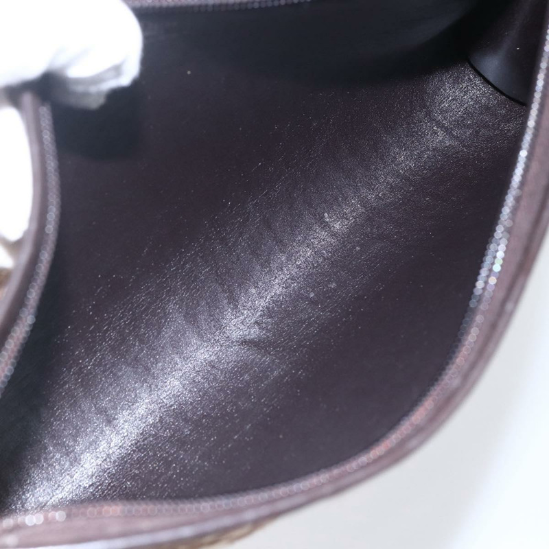 【日本直送】Christian Dior Trotter帆布肩背包 棕色金色 正品 154731-11