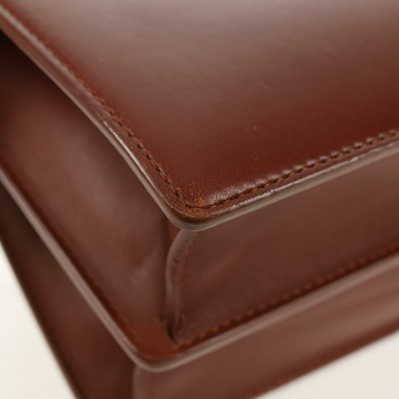 【日本直送】Christian Dior 鏈條肩背包 皮革 棕色 金色 正品 154079V-16