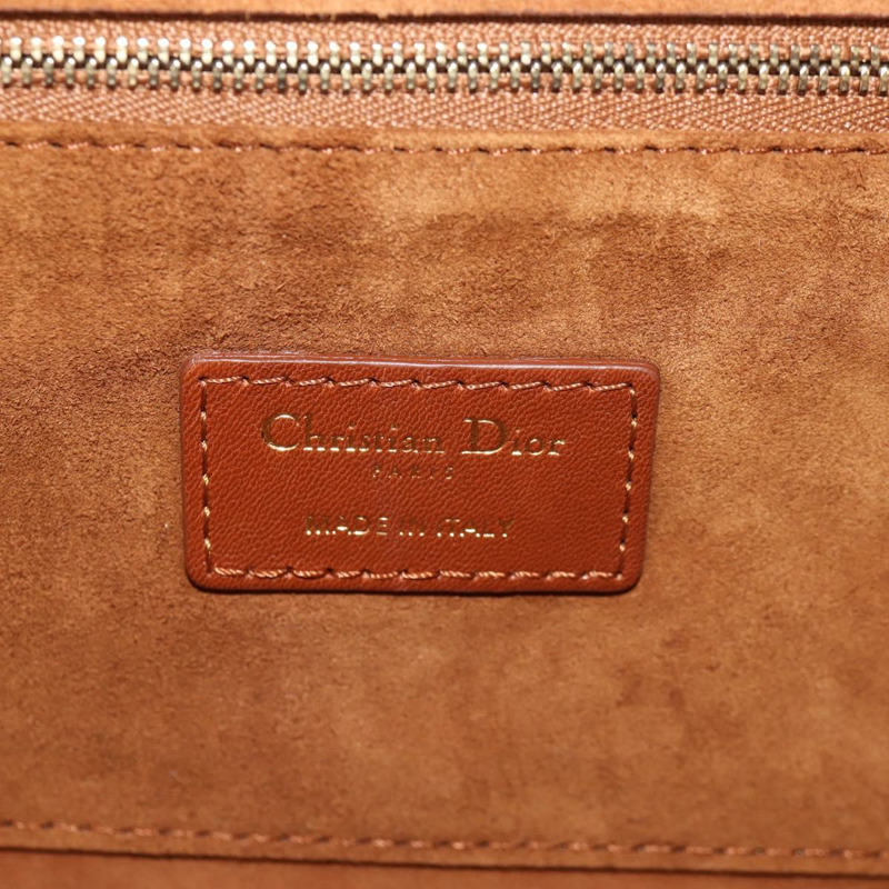 【日本直送】Christian Dior 鏈條肩背包 皮革 棕色 金色 正品 154079V-20