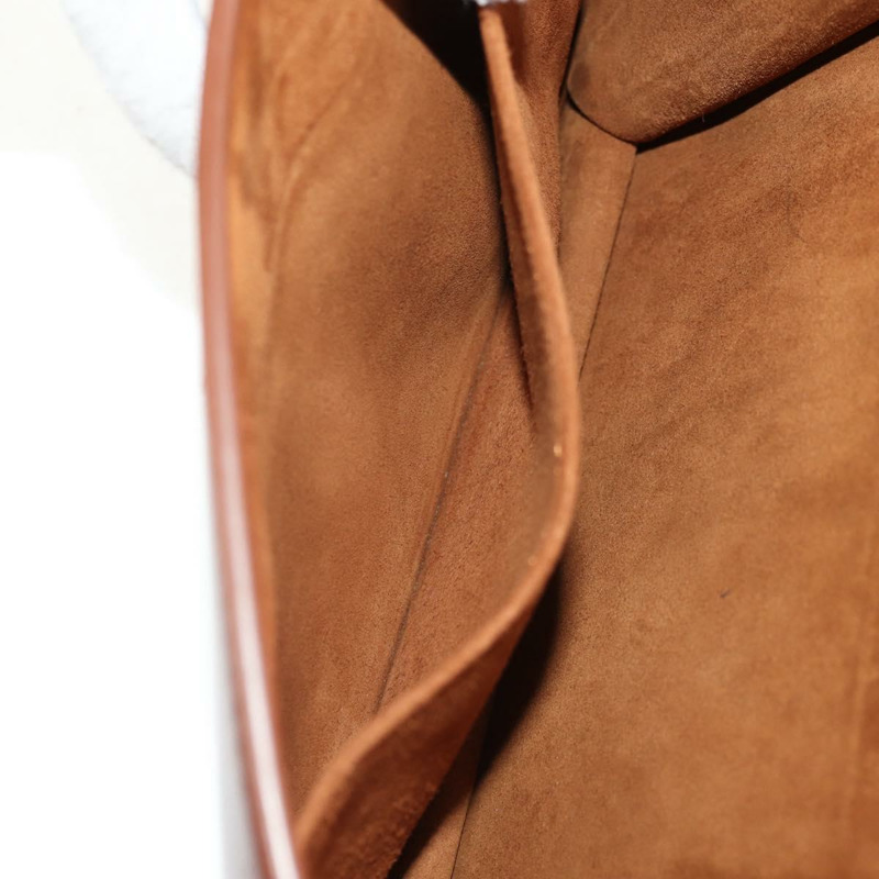 【日本直送】Christian Dior 鏈條肩背包 皮革 棕色 金色 正品 154079V-24