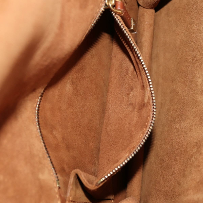 【日本直送】Christian Dior 鏈條肩背包 皮革 棕色 金色 正品 154079V-26